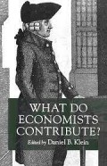 What Do Economics Contribute?